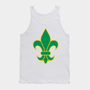 fleur de lis (green) Tank Top